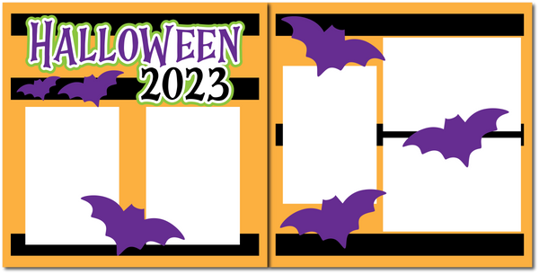 Halloween 2023 Scrapbook Page Kit - Digital Cut File - SVG - INSTANT DOWNLOAD