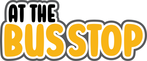 At the Bus Stop - Digital Cut File - SVG - INSTANT DOWNLOAD