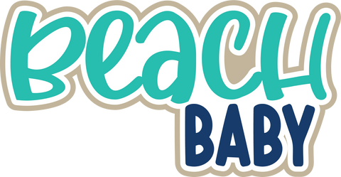 Beach Baby - Digital Cut File - SVG - INSTANT DOWNLOAD
