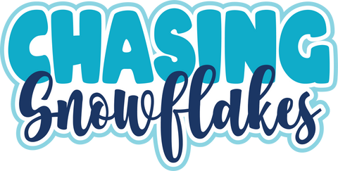 Chasing Snowflakes - Digital Cut File - SVG - INSTANT DOWNLOAD