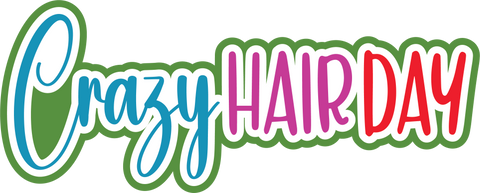 Crazy Hair Day - Digital Cut File - SVG - INSTANT DOWNLOAD