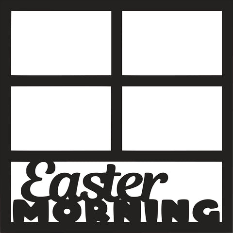 Easter Morning - 4 Frames - Scrapbook Page Overlay - Digital Cut File - SVG - INSTANT DOWNLOAD