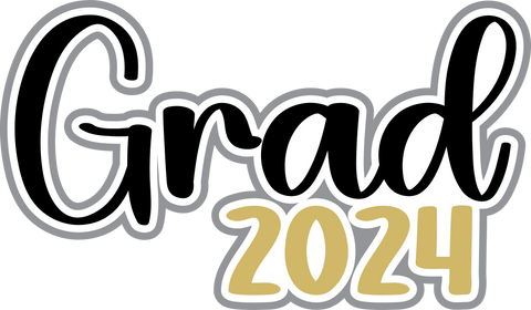 Grad 2024 - Digital Cut File - SVG - INSTANT DOWNLOAD