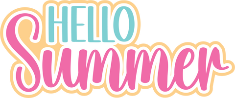 Hello Summer - Digital Cut File - SVG - INSTANT DOWNLOAD