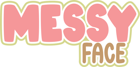 Messy Face - Digital Cut File - SVG - INSTANT DOWNLOAD