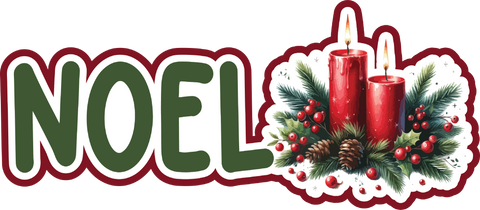 NOEL - Print & Cut Scrapbook Page Title - INSTANT DOWNLOAD