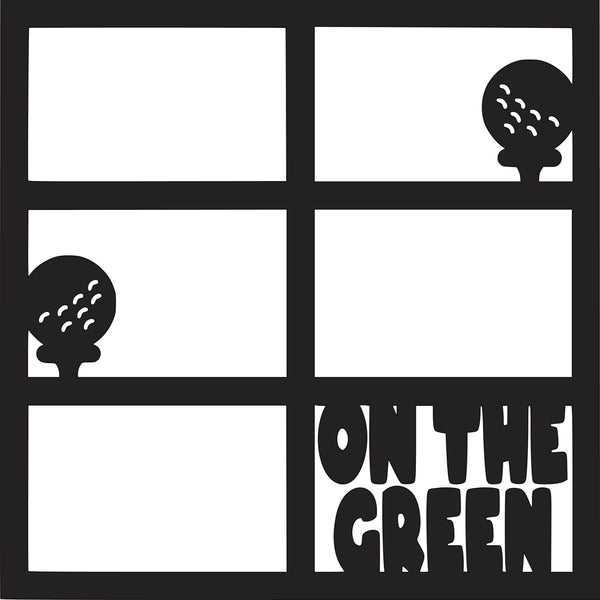 On the Green - Golf - 6 Frames  - Scrapbook Page Overlay - Digital Cut File - SVG - INSTANT DOWNLOAD
