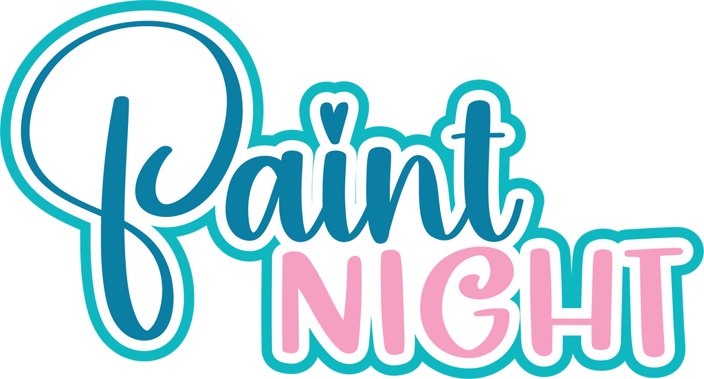 Paint Night Digital Cut File SVG INSTANT DOWNLOAD Autumn's