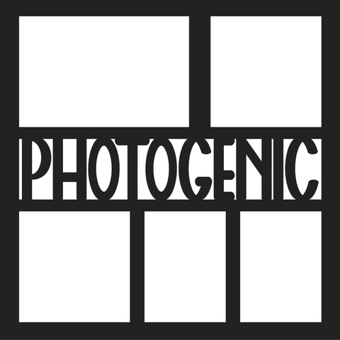 Photogenic - 5 Frames - Scrapbook Page Overlay - Digital Cut File - SVG - INSTANT DOWNLOAD