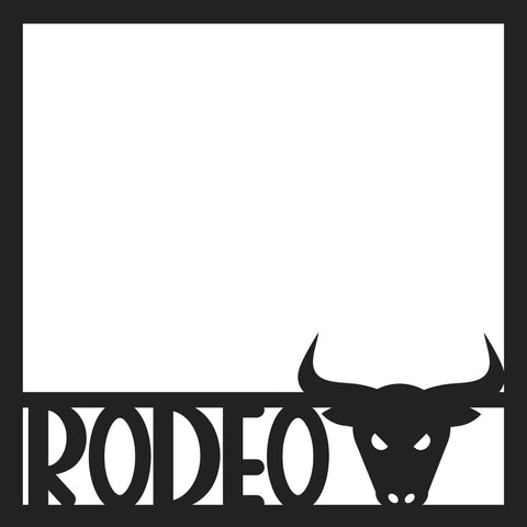 Rodeo - Scrapbook Page Overlay - Digital Cut File - SVG - INSTANT DOWNLOAD