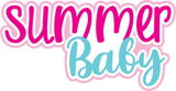 Summer Baby - Digital Cut File - SVG - INSTANT DOWNLOAD
