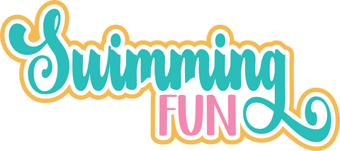 Swimming Fun - Digital Cut File - SVG - INSTANT DOWNLOAD