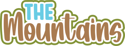 The Mountains - Digital Cut File - SVG - INSTANT DOWNLOAD