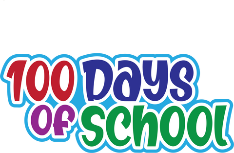 100 Days of School - Digital Cut File - SVG - INSTANT DOWNLOAD
