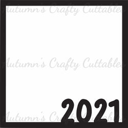 2021 - Scrapbook Page Overlay - Digital Cut File - SVG - INSTANT DOWNLOAD