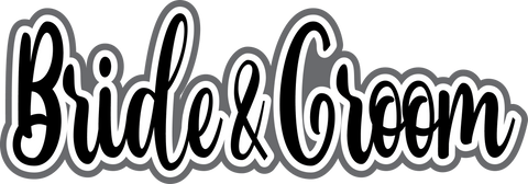 Bride & Groom - Digital Cut File - SVG - INSTANT DOWNLOAD