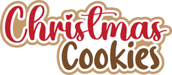 Christmas Cookies - Digital Cut File - SVG - INSTANT DOWNLOAD