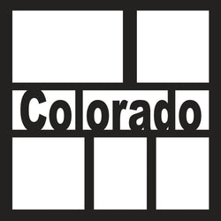 Colorado - 5 Frames - Scrapbook Page Overlay - Digital Cut File - SVG - INSTANT DOWNLOAD