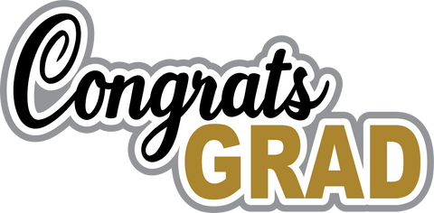 Congrats Grad - Digital Cut File - SVG - INSTANT DOWNLOAD