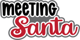Meeting Santa - Digital Cut File - SVG - INSTANT DOWNLOAD
