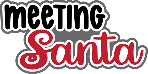 Meeting Santa - Digital Cut File - SVG - INSTANT DOWNLOAD