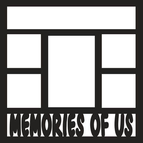 Memories of Us - Scrapbook Page Overlay - Digital Cut File - SVG - INSTANT DOWNLOAD