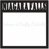 Niagara Falls - Scrapbook Page Overlay - Digital Cut File - SVG - INSTANT DOWNLOAD