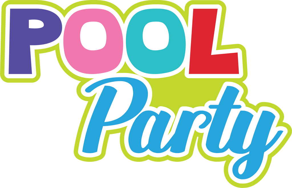 Pool Party Title SVG scrapbook cut file cute clipart files for silhouette  cricut pazzles free svgs free svg cuts cute cut files