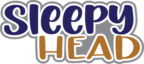 Sleepy Head - Digital Cut File - SVG - INSTANT DOWNLOAD