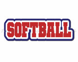 Softball - Digital Cut File - SVG - INSTANT DOWNLOAD