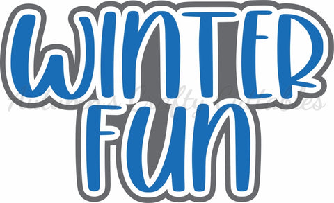 Winter Fun - Digital Cut File - SVG - INSTANT DOWNLOAD