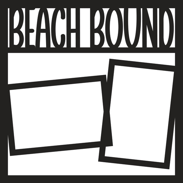 Beach Bound - 2 Frames - Scrapbook Page Overlay - Digital Cut File - SVG - INSTANT DOWNLOAD