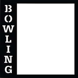 Bowling - Scrapbook Page Overlay - Digital Cut File - SVG - INSTANT DOWNLOAD