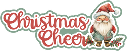 Christmas Cheer  - Print & Cut Scrapbook Page Title - INSTANT DOWNLOAD