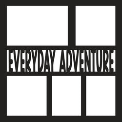 Everyday Adventures - 5 Frames - Scrapbook Page Overlay - Digital Cut File - SVG - INSTANT DOWNLOAD