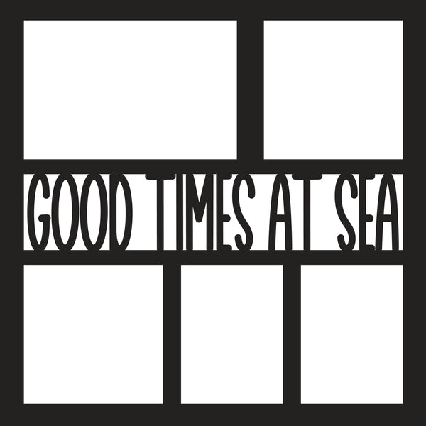 Good Times at Sea - 5 Frames - Scrapbook Page Overlay - Digital Cut File - SVG - INSTANT DOWNLOAD