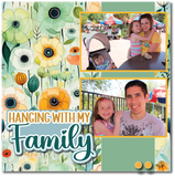 Hanging with My Family - Digital Cut File - SVG - INSTANT DOWNLOAD