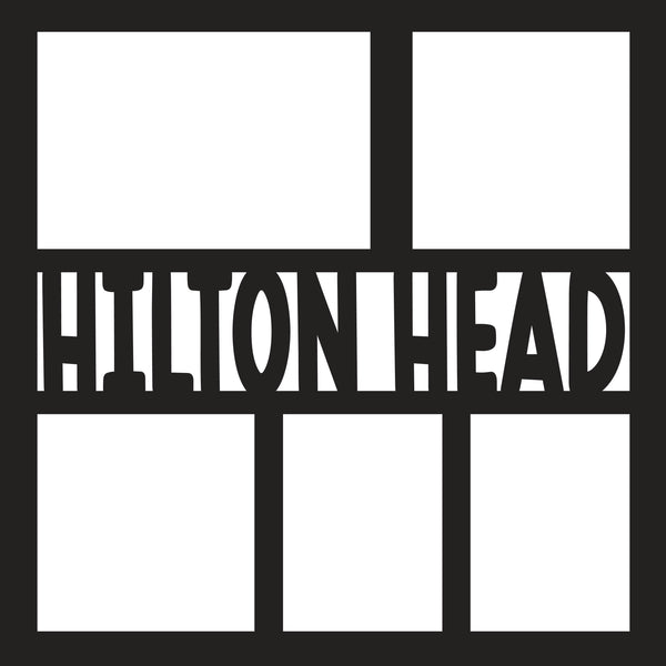 Hilton Head - 5 Frames - Scrapbook Page Overlay - Digital Cut File - SVG - INSTANT DOWNLOAD