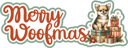 Merry Woofmas  - Print & Cut Scrapbook Page Title - INSTANT DOWNLOAD