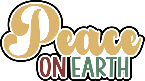 Peace on Earth - Digital Cut File - SVG - INSTANT DOWNLOAD