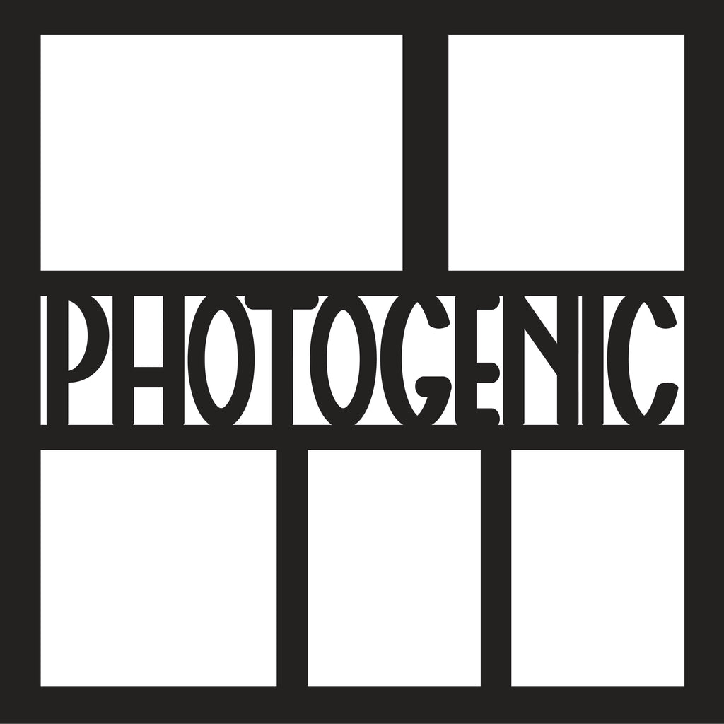 Photogenic - 5 Frames - Scrapbook Page Overlay - Digital Cut File - SV ...