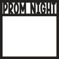 Prom Night - Scrapbook Page Overlay - Digital Cut File - SVG - INSTANT DOWNLOAD