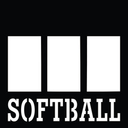 Softball - 3 Frames - Scrapbook Page Overlay - Digital Cut File - SVG - INSTANT DOWNLOAD