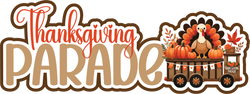 Thanksgiving Parade - Print & Cut Scrapbook Page Title - INSTANT DOWNLOAD