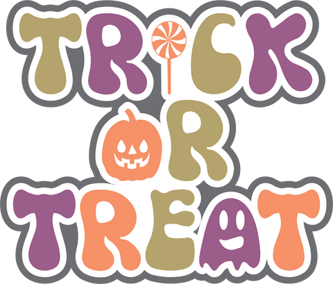 Trick or Treat - Digital Cut File - SVG - INSTANT DOWNLOAD