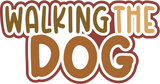 Walking the Dog - Digital Cut File - SVG - INSTANT DOWNLOAD