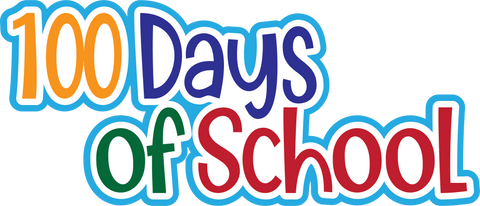 100 Days of School - Digital Cut File - SVG - INSTANT DOWNLOAD