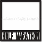 Half Marathon - Scrapbook Page Overlay - Digital Cut File - SVG - INSTANT DOWNLOAD