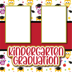 Kindergarten Graduation - DIGITAL Premade Scrapbook Page - INSTANT DOWNLOAD