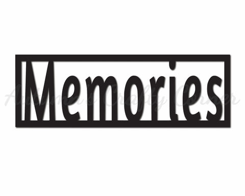 Memories - Digital Cut File - SVG - INSTANT DOWNLOAD